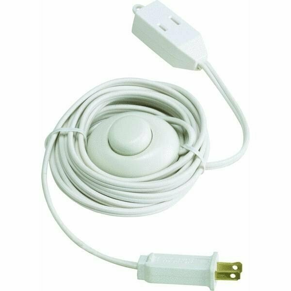Do It Best Extension Cord With Foot Switch FS-PT2182-15X-WH